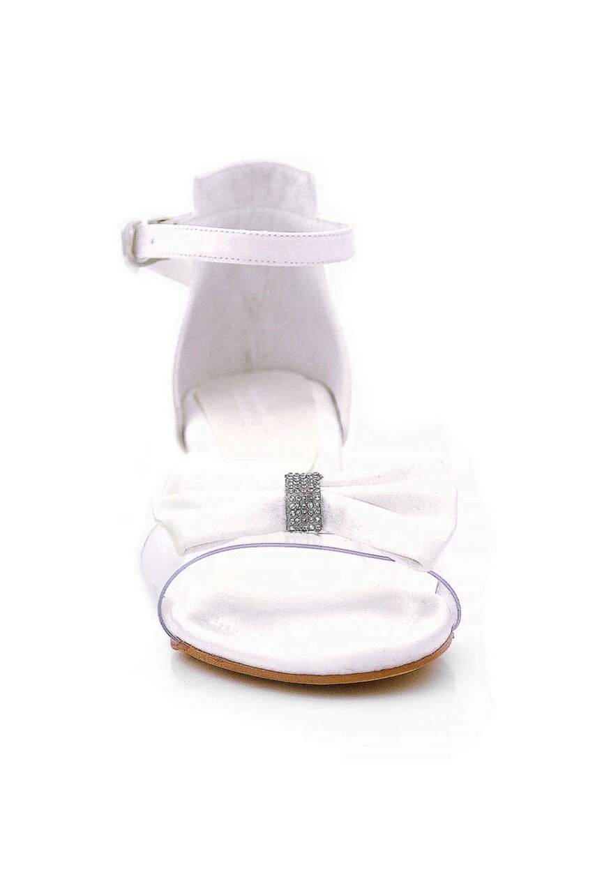 Jessie Sedef Saten Kurdeleli Kız Çocuk Topuklu Ayakkabı - 3