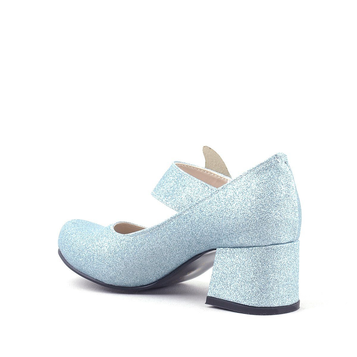 Winx Mavi Işıltılı Kelebekli Kız Çocuk Topuklu Ayakkabı - 4