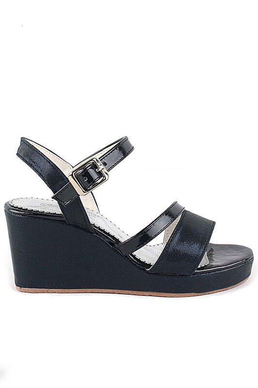 Aurora Siyah Kız Çocuk Dolgu Topuklu Ayakkabı - 2