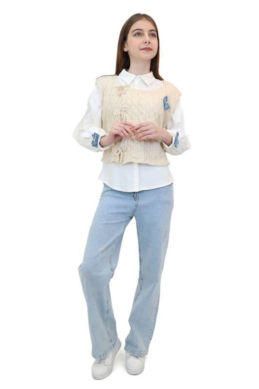Kız Çocuk Alt Üst Takım 7-10 Yaş 20068 - 2