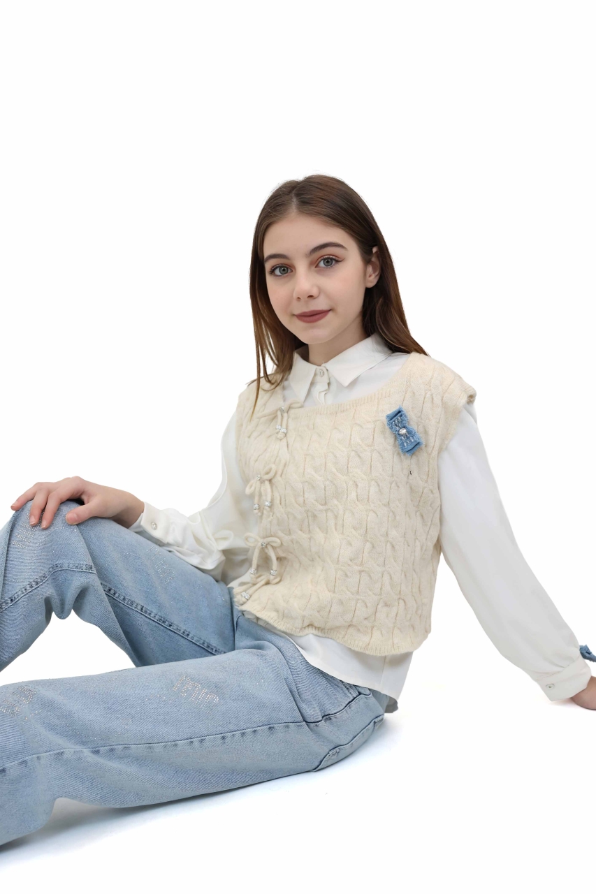Kız Çocuk Alt Üst Takım 7-10 Yaş 20068 - 4