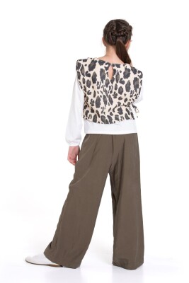 Kız Çocuk Alt Üst Takım 5-9 Yaş 35960 Haki - 5