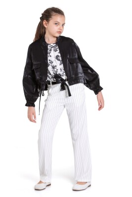 Kız Çocuk Alt Üst Takım 8-13 Yaş 102865 Beyaz - 5