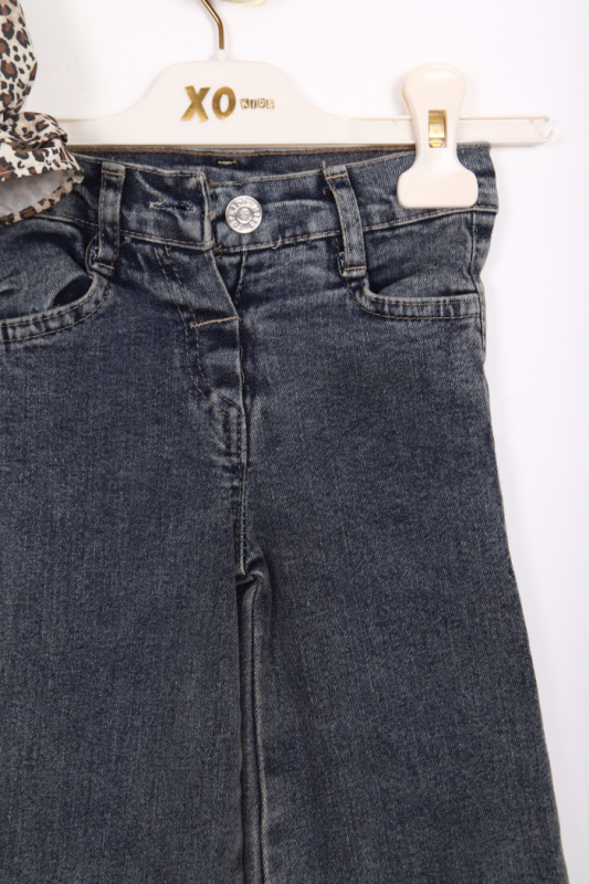 Kiz Çocuk Alt Üst Takım 2-6 Yaş 3174 Kaplan-Mavi - 4