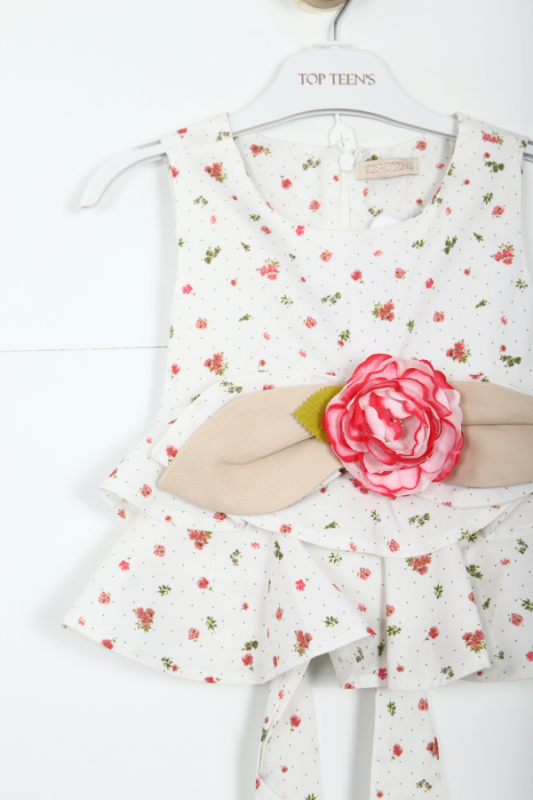 Kız Çocuk Şort Takım 2-5 Yaş 5906 Bej - 3