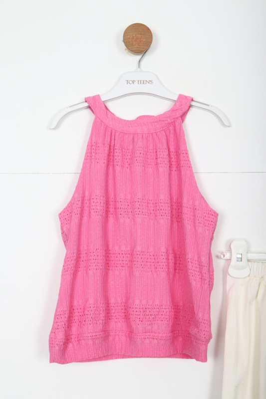 Kız Çocuk Alt Üst Takım 8-12 Yaş 5892 Pembe - 5