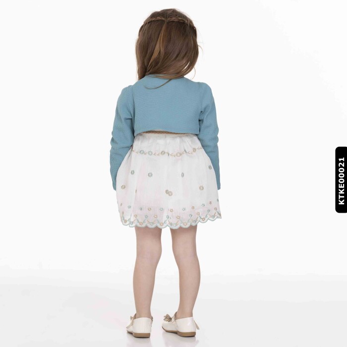 Kız Takım Elbise 6 Ay- 2 Yaş 2066 Ktke00021 Mavi - 4