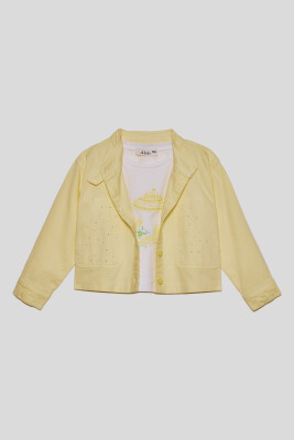 Kız Çocuk Apricot Ceket 1-4 Yaş 38612 