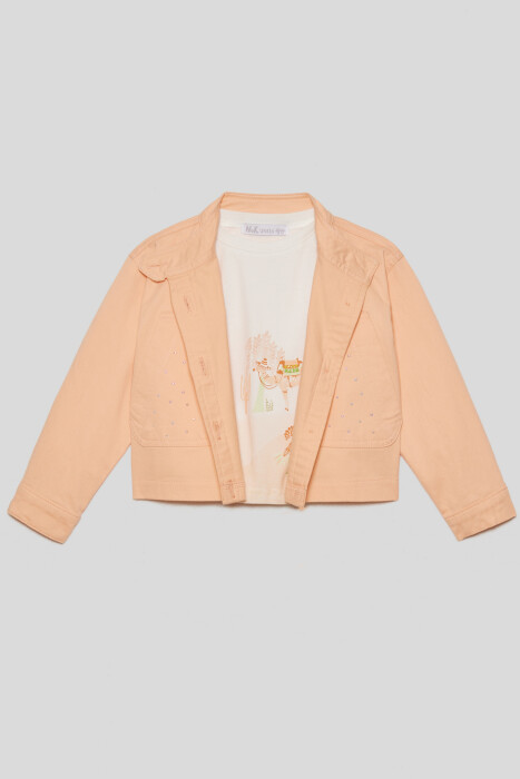 Kız Çocuk Apricot Gömlek1-4 Yaş 38612 - 1