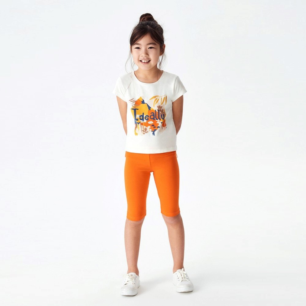 P-003491 (nk 32358) Kız İdeally Badi 8-14 Yaş Ekru - Oranj - 1