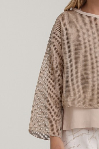 Kız Çocuk Bluz 4-8 Yaş 35686 Vizon - 3