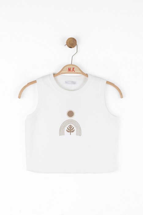 Kız Çocuk Bluz 8-14 Yaş 38358 Ekru - 1