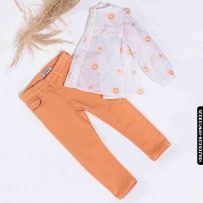 Kız Bluz 1-5 Yaş 828 Kblz09038 Somon - xo kids