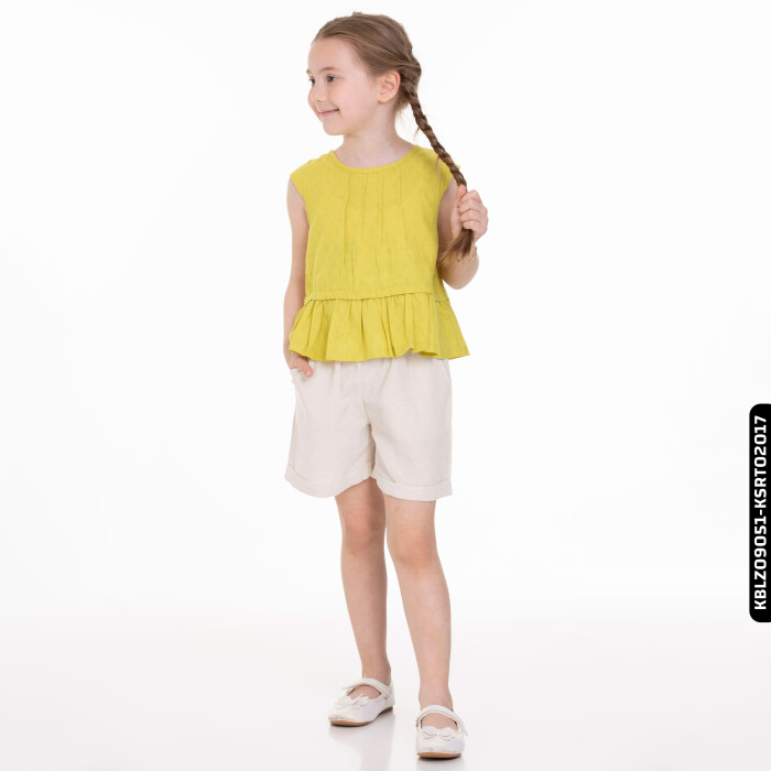 Kız Brodeli Bluz 4-8 Yaş 34558 Kblz09051 Yeşil - 6