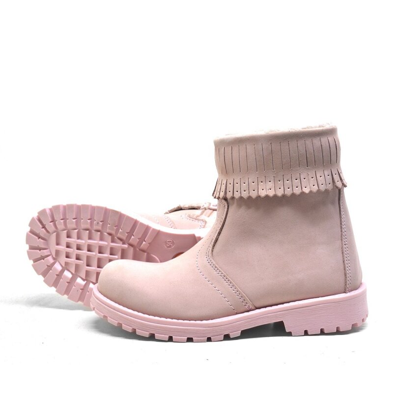 Rakerplus Chiron Hakiki Deri Pembe Fermuarlı Kız Çocuk Bot Çizme - 4