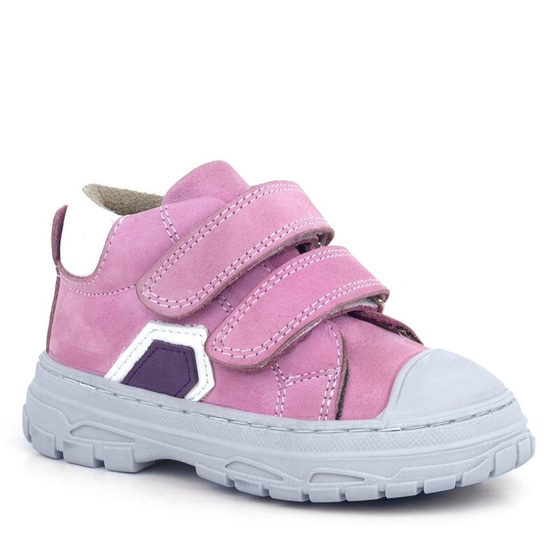 Rakerplus Tails Hakiki Deri Pembe Cırtlı Çocuk Spor Bot - 1