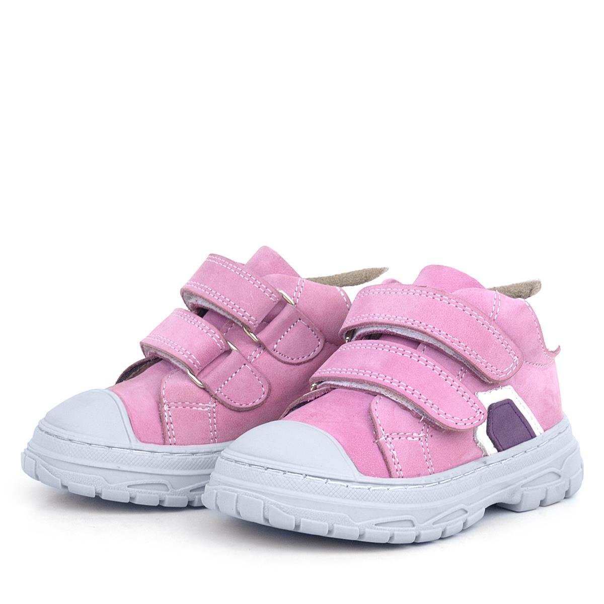 Rakerplus Tails Hakiki Deri Pembe Cırtlı Çocuk Spor Bot - 4