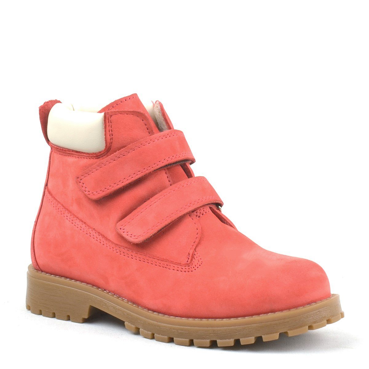 Rakerplus Neson Hakiki Deri Kırmızı Cırtlı Çocuk Bot - 1