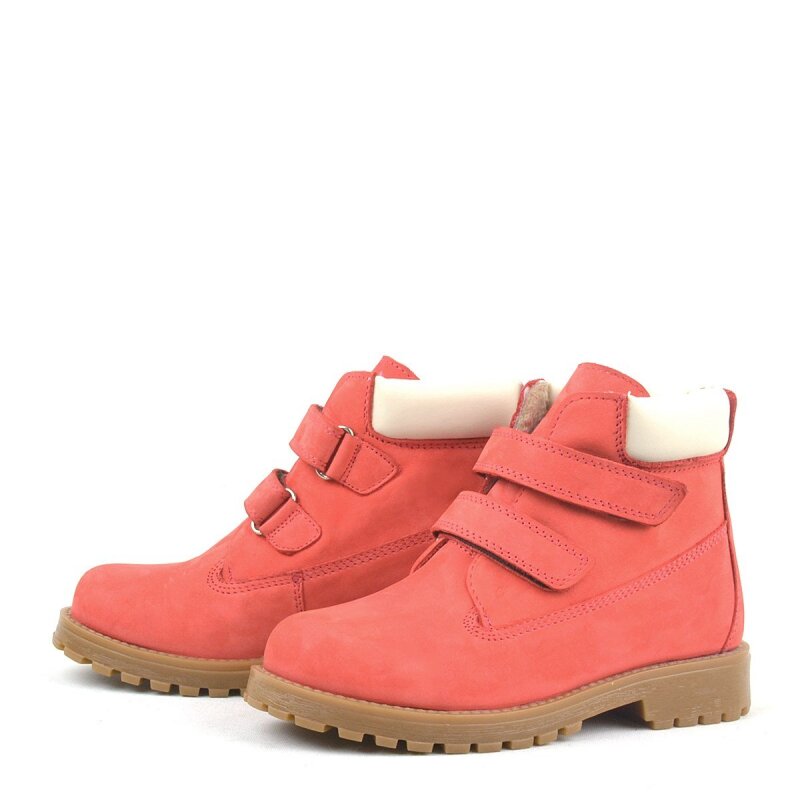 Rakerplus Neson Hakiki Deri Kırmızı Cırtlı Çocuk Bot - 5