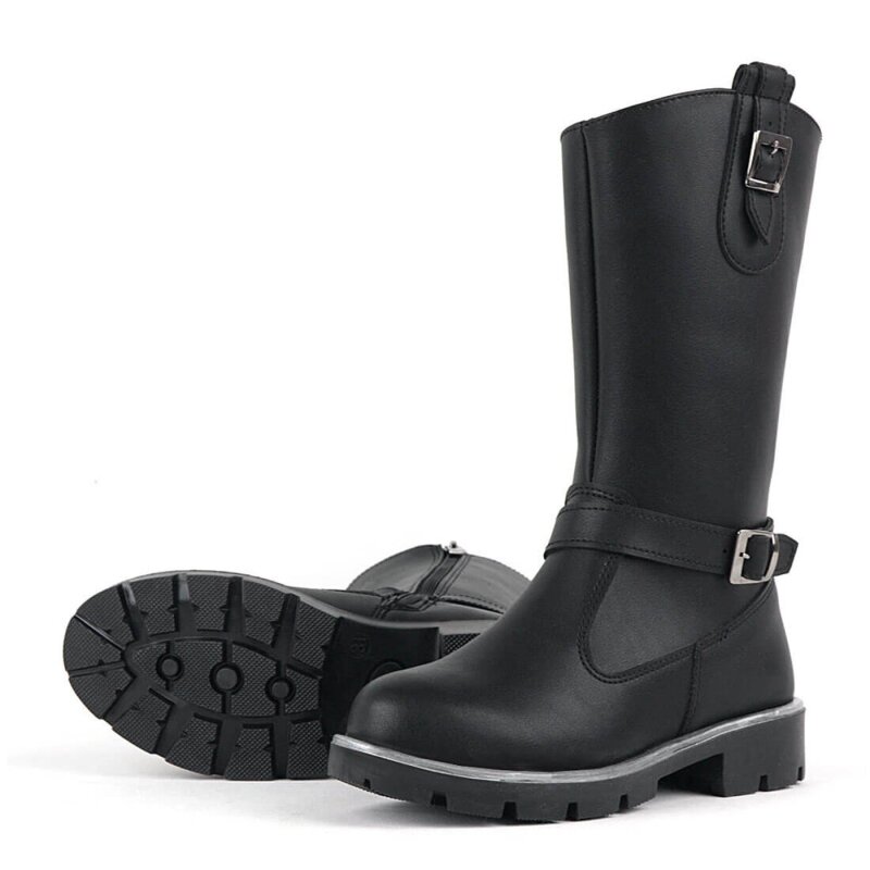 Rakerplus Siyah Fermuarlı Uzun Kız Çocuk Çizme - 3