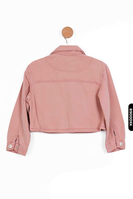 Kız Çocuk Ceket 5-14 Yaş 24248 Gül Kurusu - 4