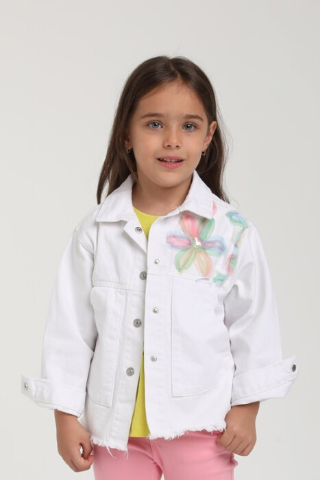 Kız Çocuk Ceket 1-4 Yaş 2568 Beyaz - 1