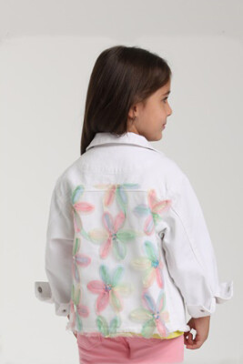 Kız Çocuk Ceket 1-4 Yaş 2568 Beyaz - 2