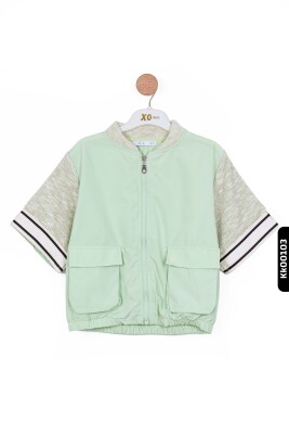 Kız Çocuk Ceket 8-14 Yaş 36302 Yeşil - 4