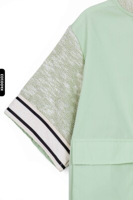 Kız Çocuk Ceket 8-14 Yaş 36302 Yeşil - 6