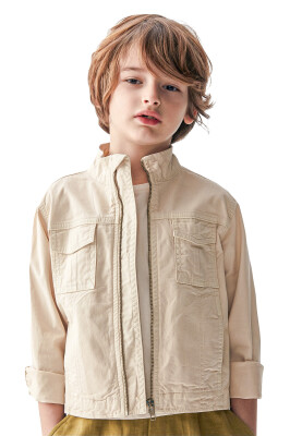 Kız Çocuk Ceket 4-8 Yaş 46700 Krem - 2