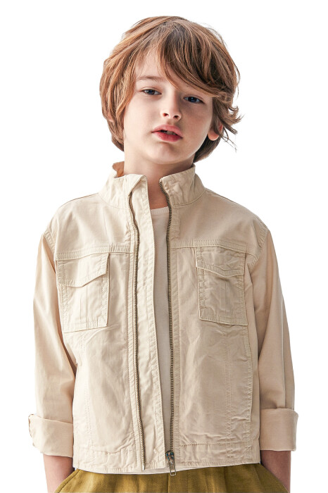 Kız Çocuk Ceket 4-8 Yaş 46700 Krem - 2