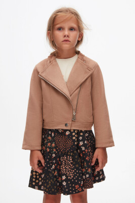 Kız Çocuk Ceket 4-8 Yaş 37502 Vizon - 9