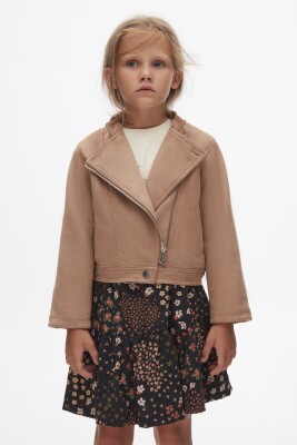 Kız Çocuk Ceket 4-8 Yaş 37502 Vizon - 4