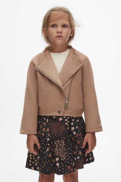 Kız Çocuk Ceket 4-8 Yaş 37502 Vizon - 4