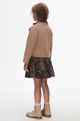 Kız Çocuk Ceket 4-8 Yaş 37502 Vizon - 5