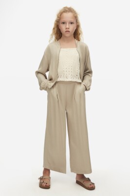 Kız Çocuk Ceket 8-14 Yaş 38377 Vizon - 2