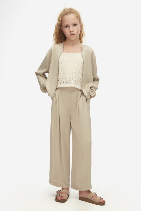 Kız Çocuk Ceket 8-14 Yaş 38377 Vizon - 3