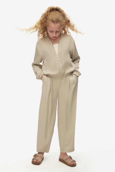 Kız Çocuk Ceket 8-14 Yaş 38377 Vizon - 4