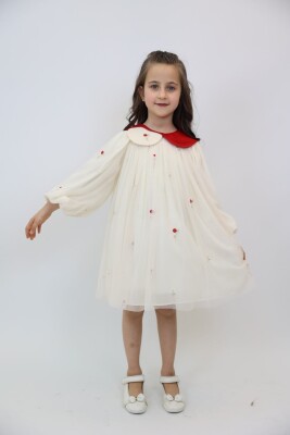 Kız Çocuk Elbise 1-6 Yaş 2904 Kırmızı - BELLADONNA