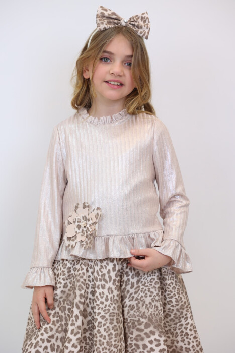 Kız Çocuk Elbise 3-12 Yaş 2918 Pembe - 2