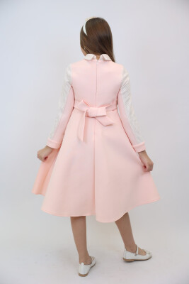 Kız Çocuk Elbise 6-14 Yaş 3900 Somon - 6