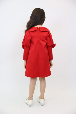 Kız Çocuk Elbise 1-6 Yaş 2915 Kırmızı - 6