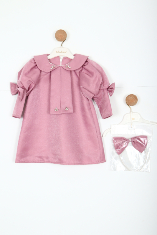 Kız Çocuk Elbise 1-6 Yaş 2915 Pembe 