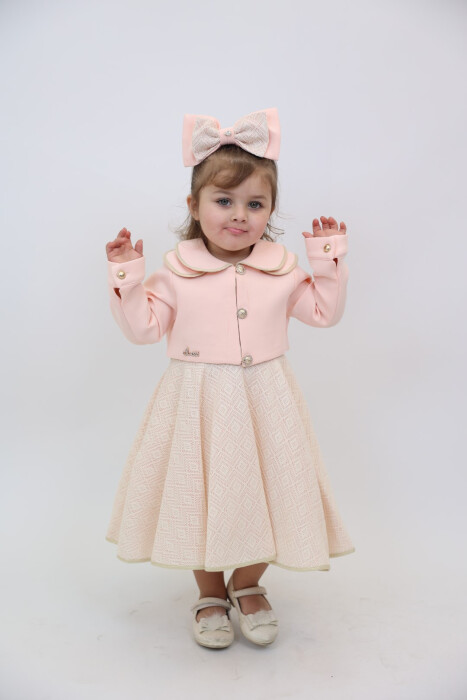 Kız Çocuk Elbise 1-5 Yaş 1900 Somon - 1