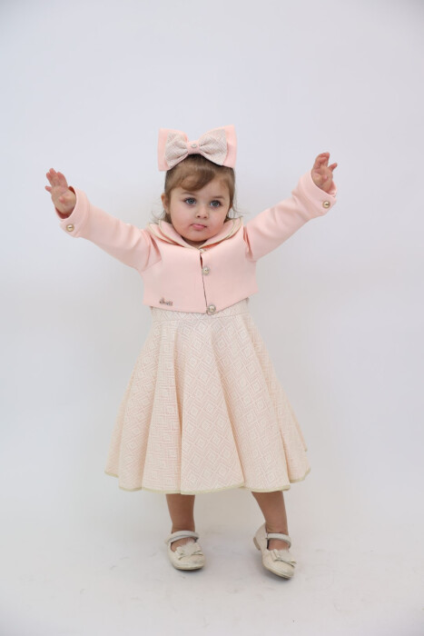 Kız Çocuk Elbise 1-5 Yaş 1900 Somon - 2