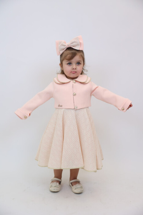 Kız Çocuk Elbise 1-5 Yaş 1900 Somon - 3