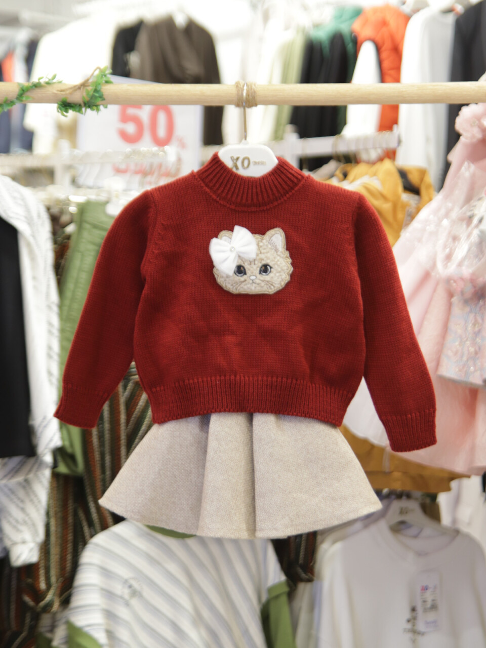 Kız Çocuk Elbise 9-36 Ay 1001 Bordo - 3