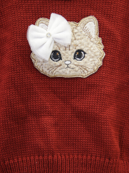 Kız Çocuk Elbise 9-36 Ay 1001 Bordo - 6