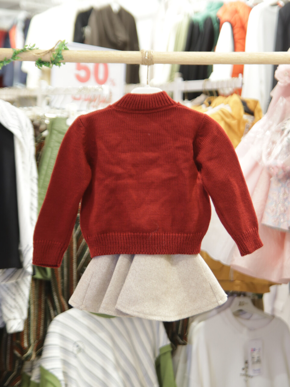 Kız Çocuk Elbise 9-36 Ay 1001 Bordo - 7