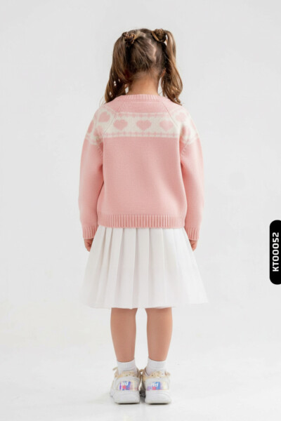 Kız Çocuk Elbise 4-12 Yaş 2004 Pembe - 2